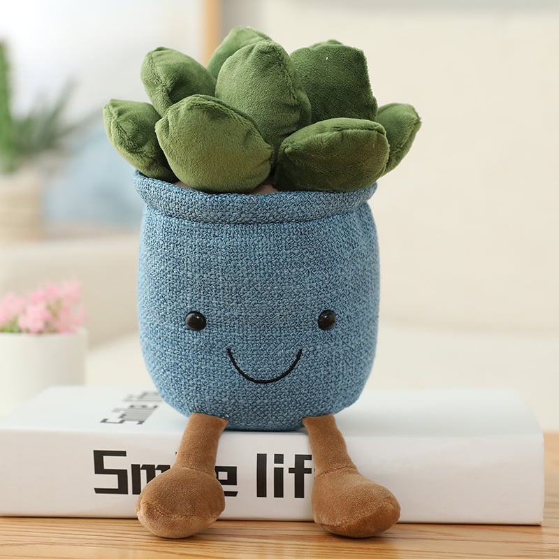 Smiling Tulip Plush Plant Decor