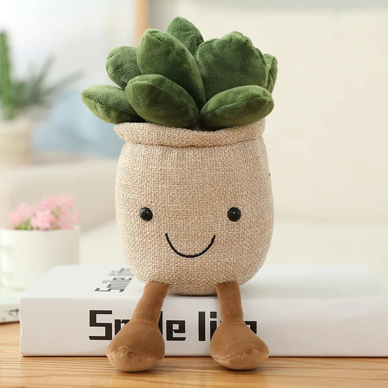 Smiling Tulip Plush Plant Decor